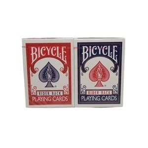 Set Of 2 Bicycle Rider Back Playing Cards Standard Index Poker Cards NEW Sealed